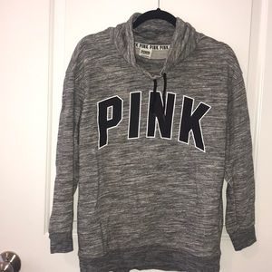 Grey cowl neck hoodie